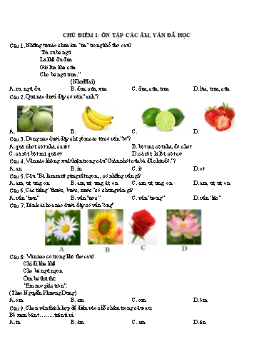 8 Bộ đề thi Trạng Nguyên Tiếng Việt Lớp 1 các cấp 2025-2026 (Có đáp án)