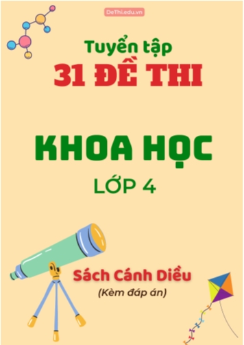 Tuyển tập 31 Đề thi môn Khoa học 4 sách Cánh Diều (Kèm đáp án)