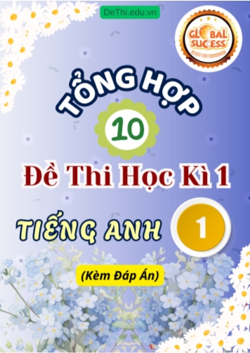 Tổng hợp 10 Đề thi học kì 1 Tiếng Anh 1 Global Success (Kèm đáp án)