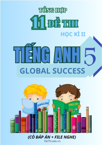 Tổng hợp 11 Đề thi học kì 2 môn Tiếng Anh 5 Global Success (Kèm đáp án và File nghe)
