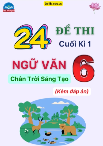 Tổng hợp 24 Đề thi Ngữ văn 6 sách Chân Trời Sáng Tạo cuối Kì 1 (Kèm đáp án)
