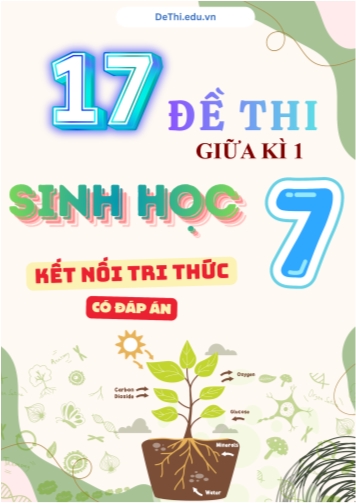 Tuyển tập 17 Đề thi giữa Kì 1 môn Sinh Học 7 sách Kết Nối Tri Thức (Kèm đáp án)