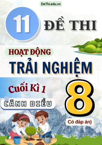 Bộ 11 Đề thi HĐTN Lớp 8 cuối kì 1 Cánh Diều (Có đáp án)