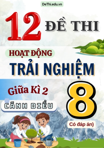Bộ 12 Đề thi HĐTN Lớp 8 giữa kì 2 Cánh Diều (Có đáp án)