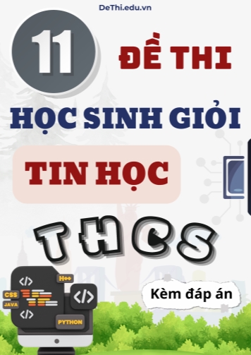 Tổng hợp 11 Đề thi học sinh giỏi Tin học THCS (Kèm đáp án)