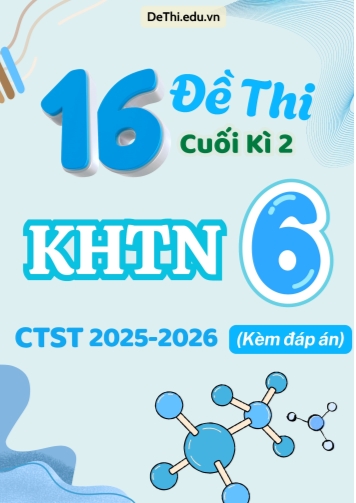 Tuyển chọn 16 Đề thi cuối kì 2 KHTN 6 CTST 2025-2026 (Kèm đáp án)