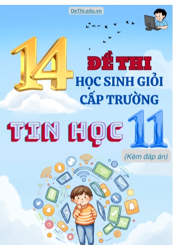 Tuyển tập 14 Đề thi HSG cấp Trường môn Tin học 11 (Kèm đáp án)