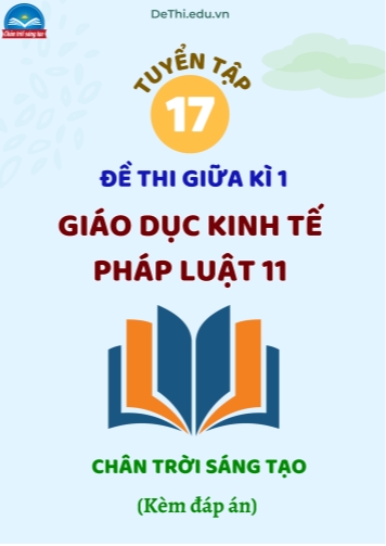 Tuyển tập 17 Đề thi GDKT&PL Lớp 11 Chân Trời Sáng Tạo giữa học kì 1 (Kèm đáp án)