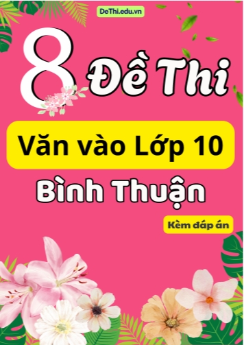 Tổng hợp 8 Đề thi Văn vào 10 tỉnh Bình Thuận (Kèm đáp án)
