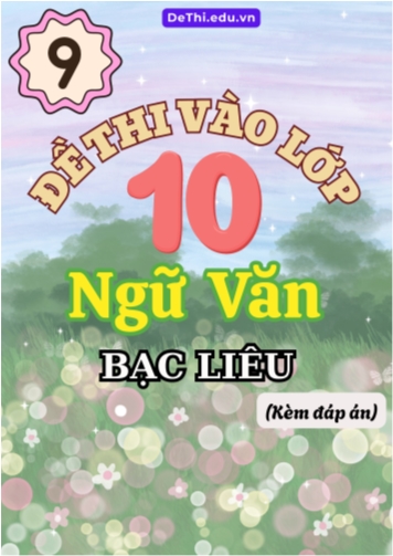 Tổng hợp 9 Đề thi Văn vào 10 Bạc Liêu (Kèm đáp án)