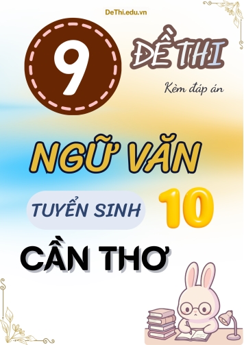 Tổng hợp 9 Đề thi Văn vào 10 Cần Thơ (Kèm đáp án)