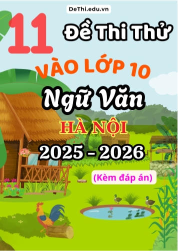 Tổng hợp 11 Đề thi thử môn Văn vào Lớp 10 Hà Nội 2025 (Kèm đáp án)