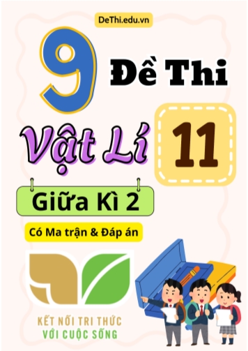 9 Đề thi Vật Lí 11 giữa kì 2 có Ma trận & Đáp án (Kết nối tri thức)